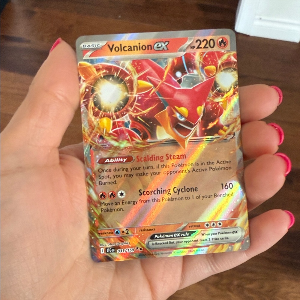 Volcanion EX Double Rare Pokemon Card Journey together 031/159